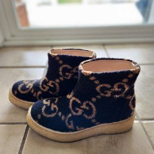 Women's GG Wool Effect Ankle Boot